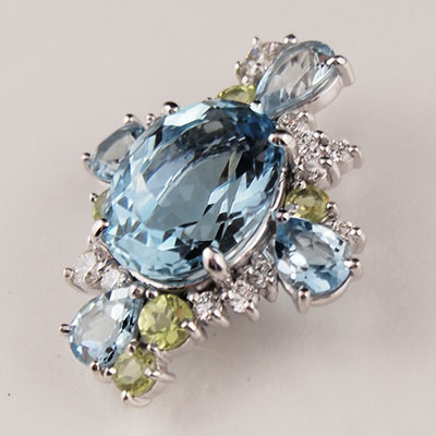 [ 36 ] アクアマリンペンダントトップ作り